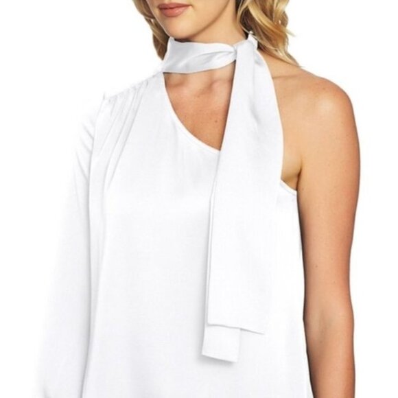 Women's 1.State Tie Neck One-Shoulder Top - Picture 2 of 6